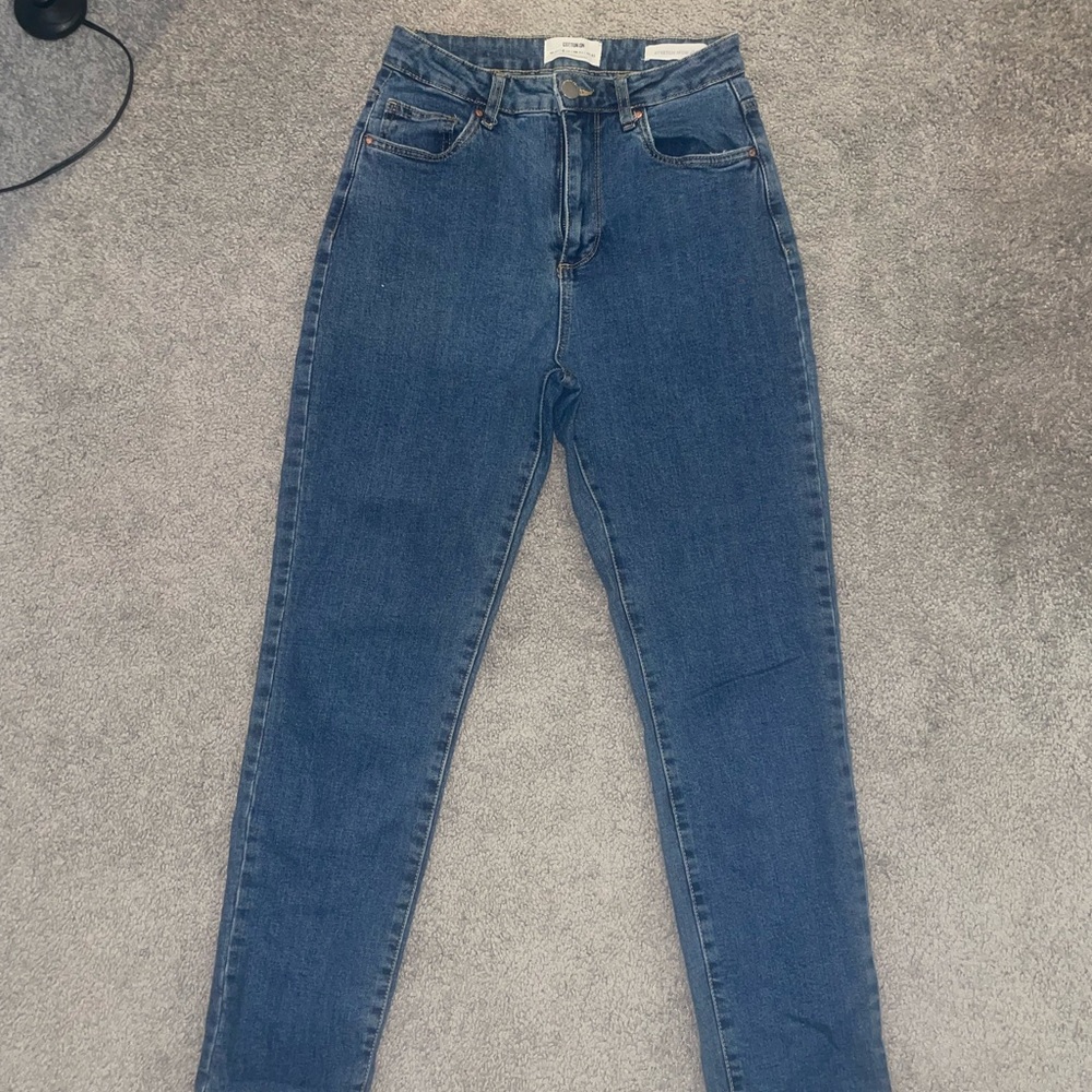 Cotton On High Rise Blue Jeans